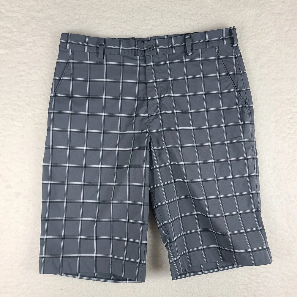 Nike Shorts Mens 34‎ Dark Gray Check 12